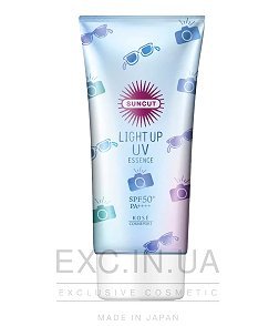 Солнцезащитный крем - Kose Suncut Light Up UV Essence Sunblock SPF 50 PA++++  