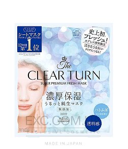 Увлажняющая и освежающая маска для комбинированной кожи лица - Kose Clear turn premium fresh mask transparency