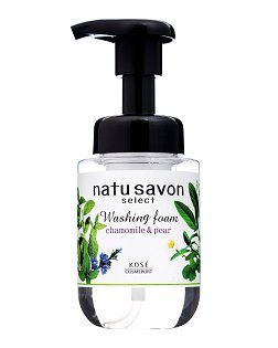 Очищающая пенка с ароматом ромашки и груши - Kose Softymo Natu Savon Select white cleansing foam